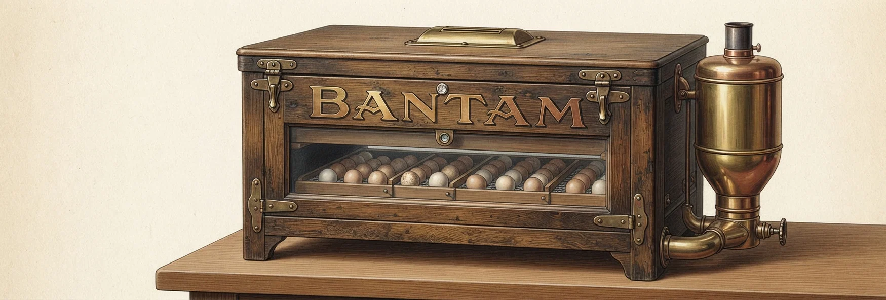 $5 50 EGG SIZE. A MILLION TESTIMONIALS are not so convincing as the 30 DAYS' TRIAL FREE we offer on every incubator we make. Every one self-regulating and guaranteed. Over 15,000 BANTAMS in use; hatching 45 to 50 chicks from 50 eggs. Send 4 cents for No. 99 catalog. Buckeye Incubator Co., Springfield, O.