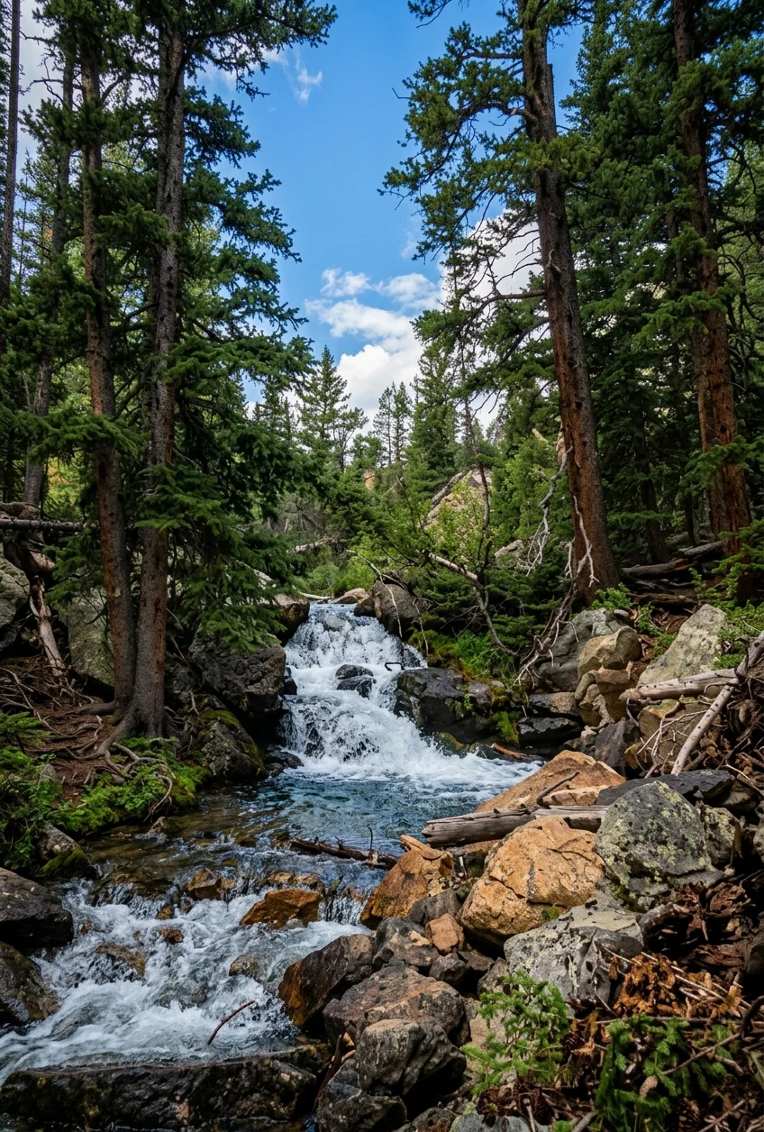 A COLORADO MOUNTAIN STREAM
