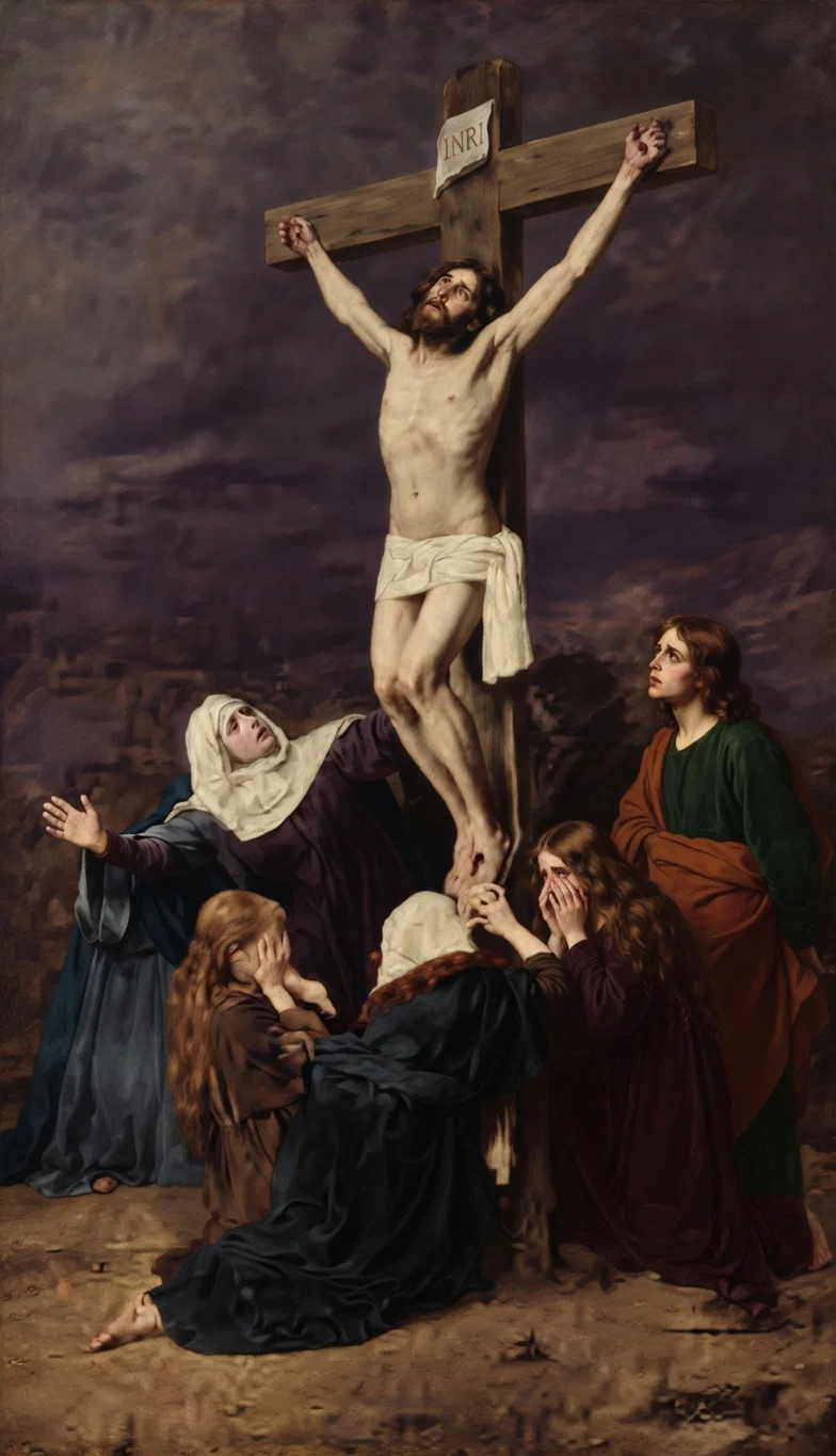 The Crucifixion. Munkascy