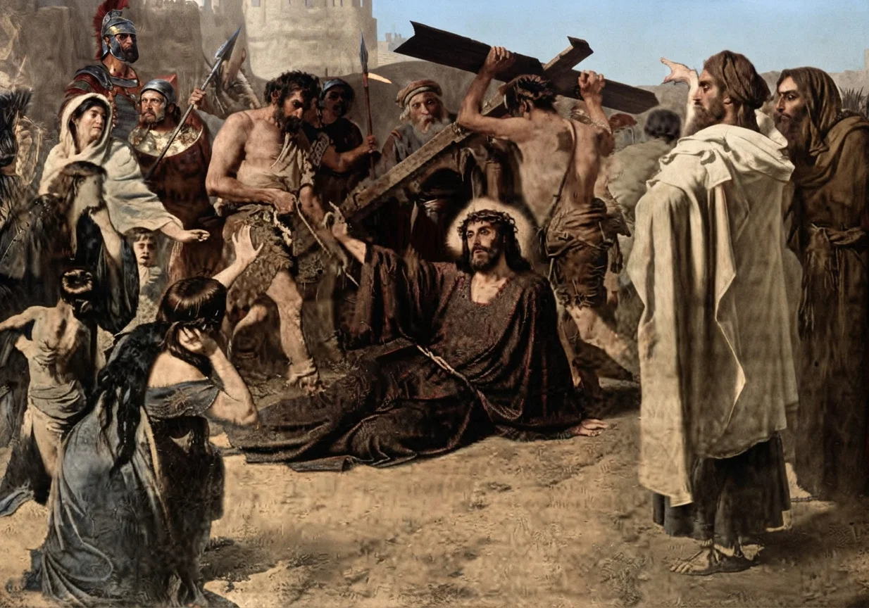 ON THE WAY TO CALVARY.