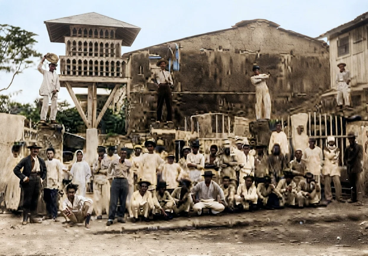 A Group of Filipino Prisoners.