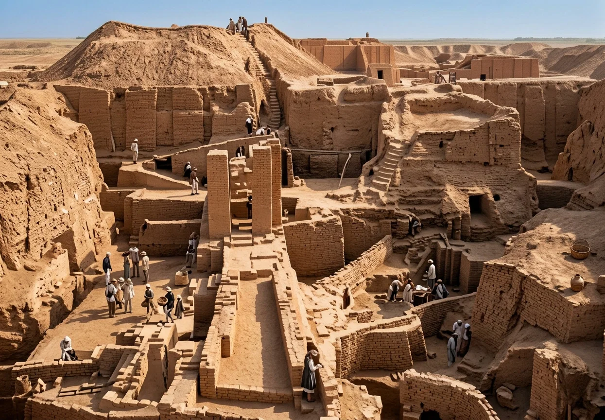 EXCAVATIONS AT NIPPUR (IN BABYLONIA)