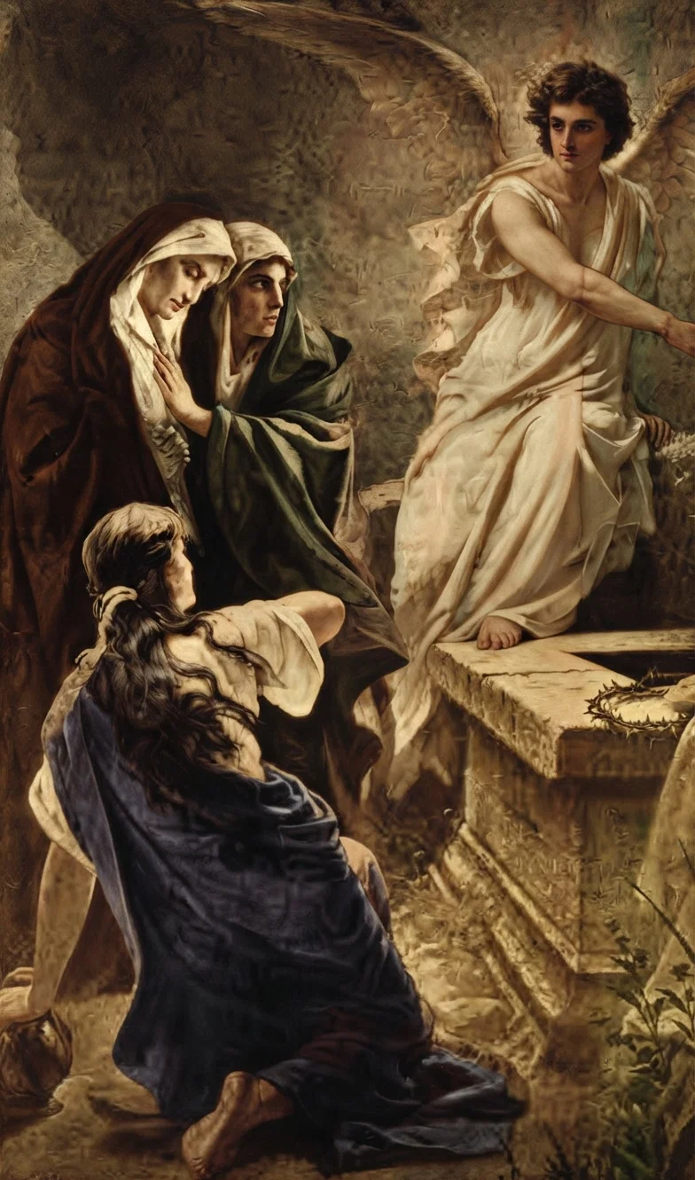 "He is not here: for He is risen, as He said. Come, see the place where the Lord lay. And go quickly, and tell His disciples that He is risen from the dead; and, behold, He goeth before you into Galilee; there shall ye see Him: lo, I have told you." Matt. 28:6, 7.