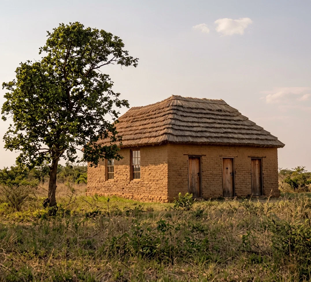 S. D. A. Church in Rhodesia, So. Africa. Erected in July, 1899.