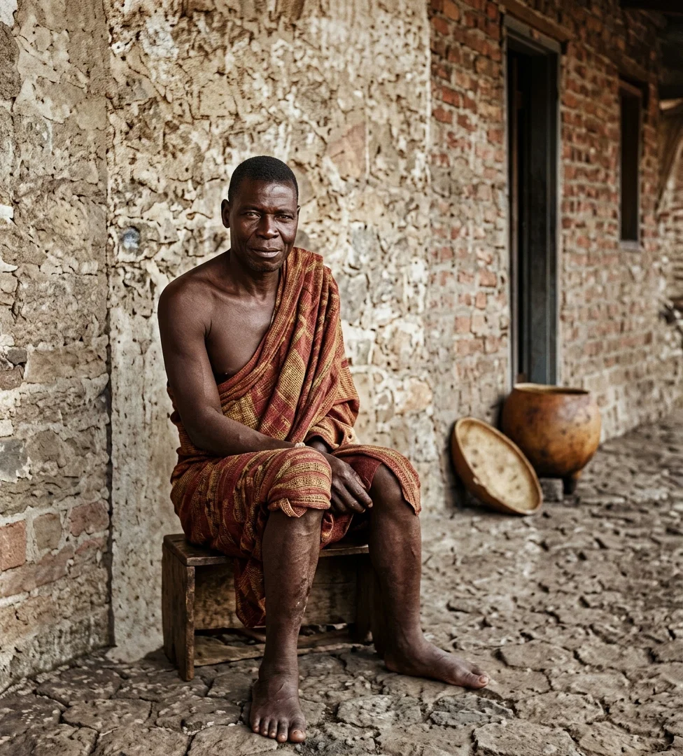 Angoni Chief, Nyasaland. Front of J. C. Rogers's House
