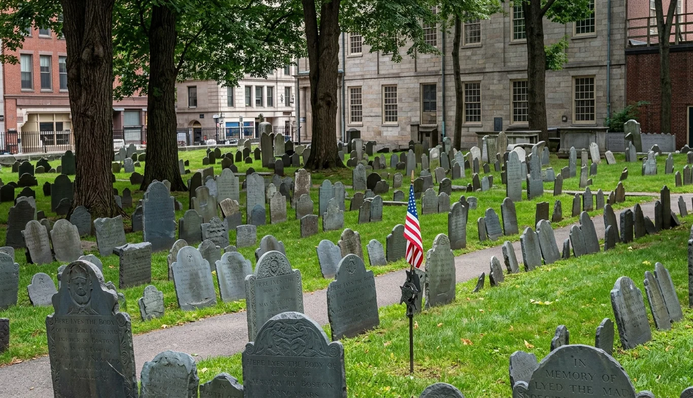 OLD GRANARY BURYING GROUND, BOSTON
One of the millions of places where the dead sleep