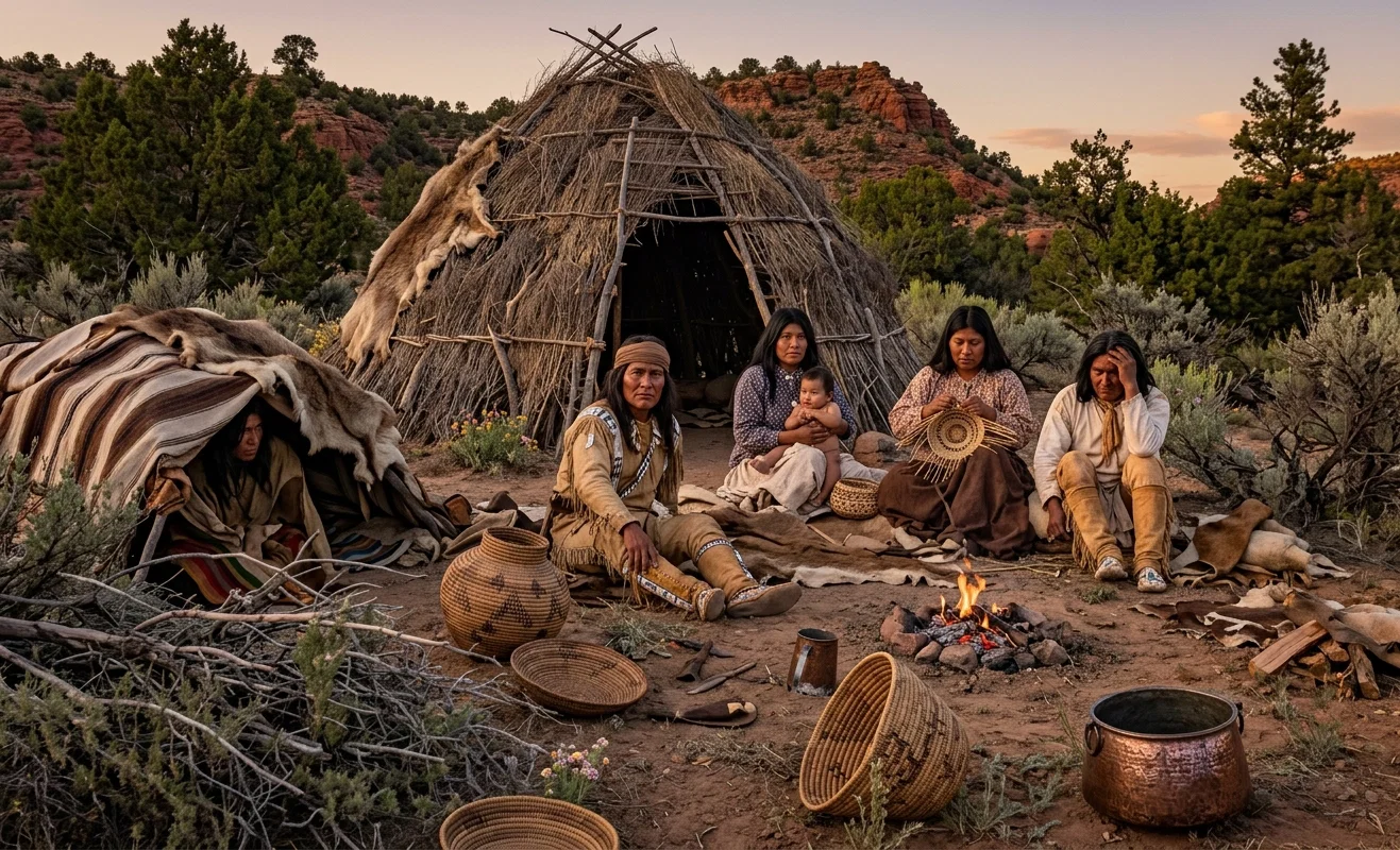 Pagan Apaches at Home in the Southwest.