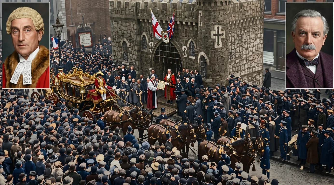 SCENE IN THE LORD MAYOR'S SHOW, LONDON, NOVEMBER 10