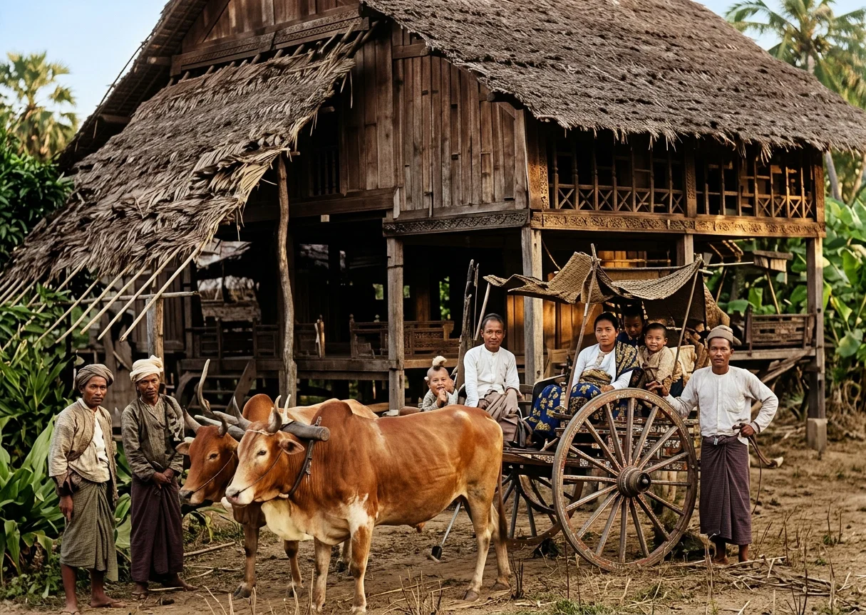 A RURAL SCENE IN BURMA