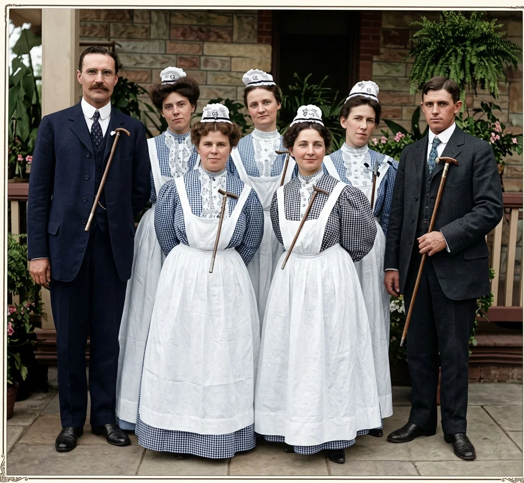 THE FIRST NURSES' GRADUATING CLASS AT THE GRAYS-VILLE (TENN.) SANITARIUM