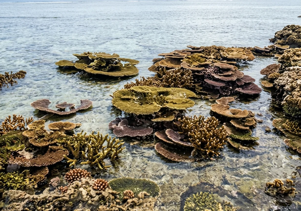 Glimpse of a coral garden of the great deep. A snap shot at low tide.