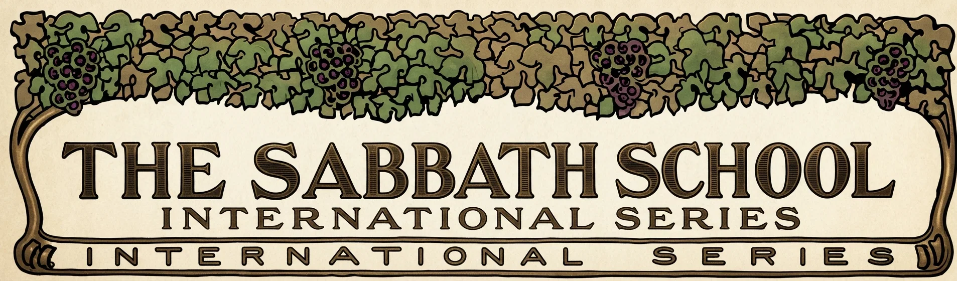 THE SABBATH SCHOOL INTERNATIONAL SERIES