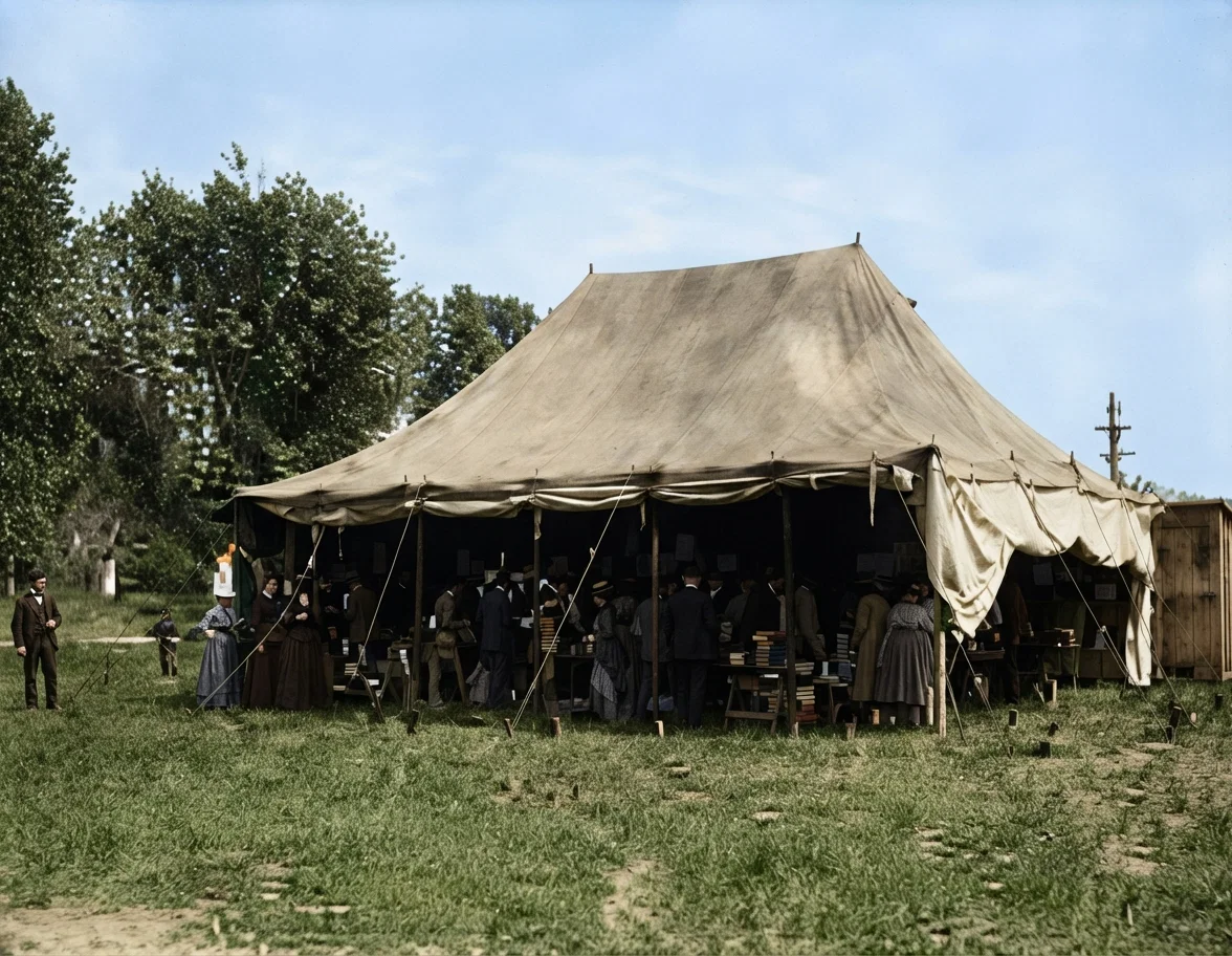 Book Tent at Cloverdale (Cal.) Camp-meeting.