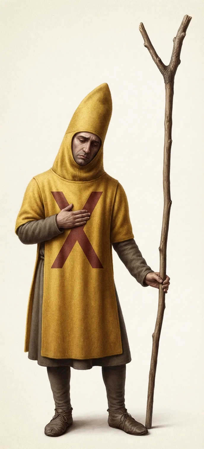 A Heretic Going to Die at the Stake.