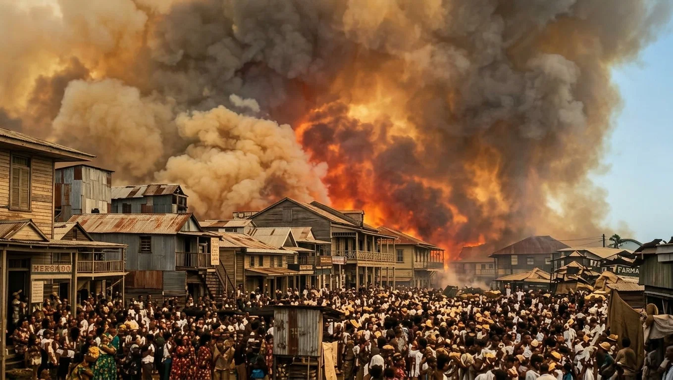 THE FIRE IN COLON AND CRISTOBAL, PANAMA