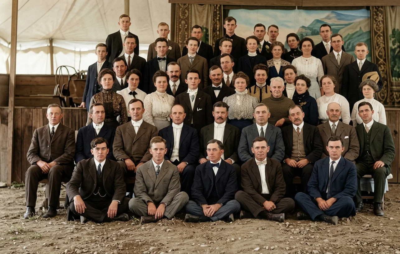 COLPORTEURS WHO ATTENDED THE CAMP-MEETING AT UTICA, N. Y.