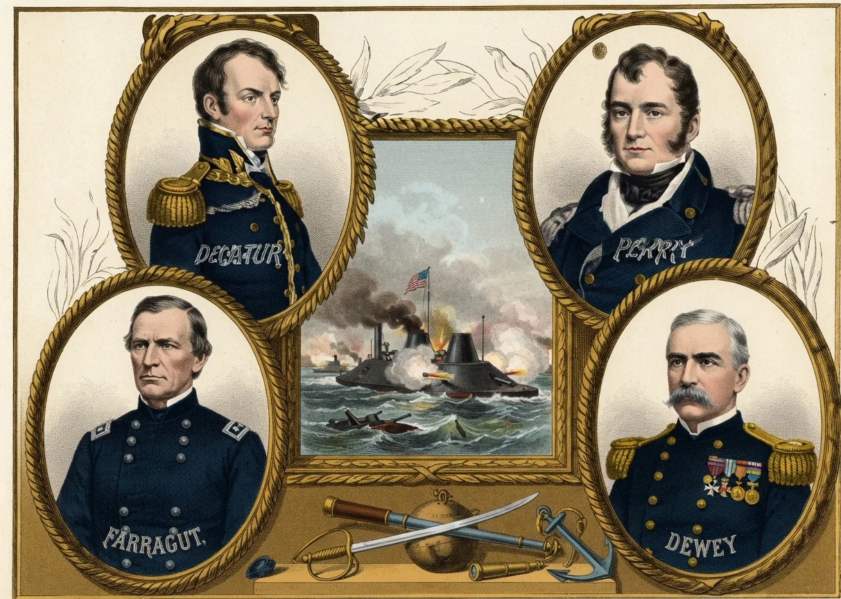 Admirals of the old navy.