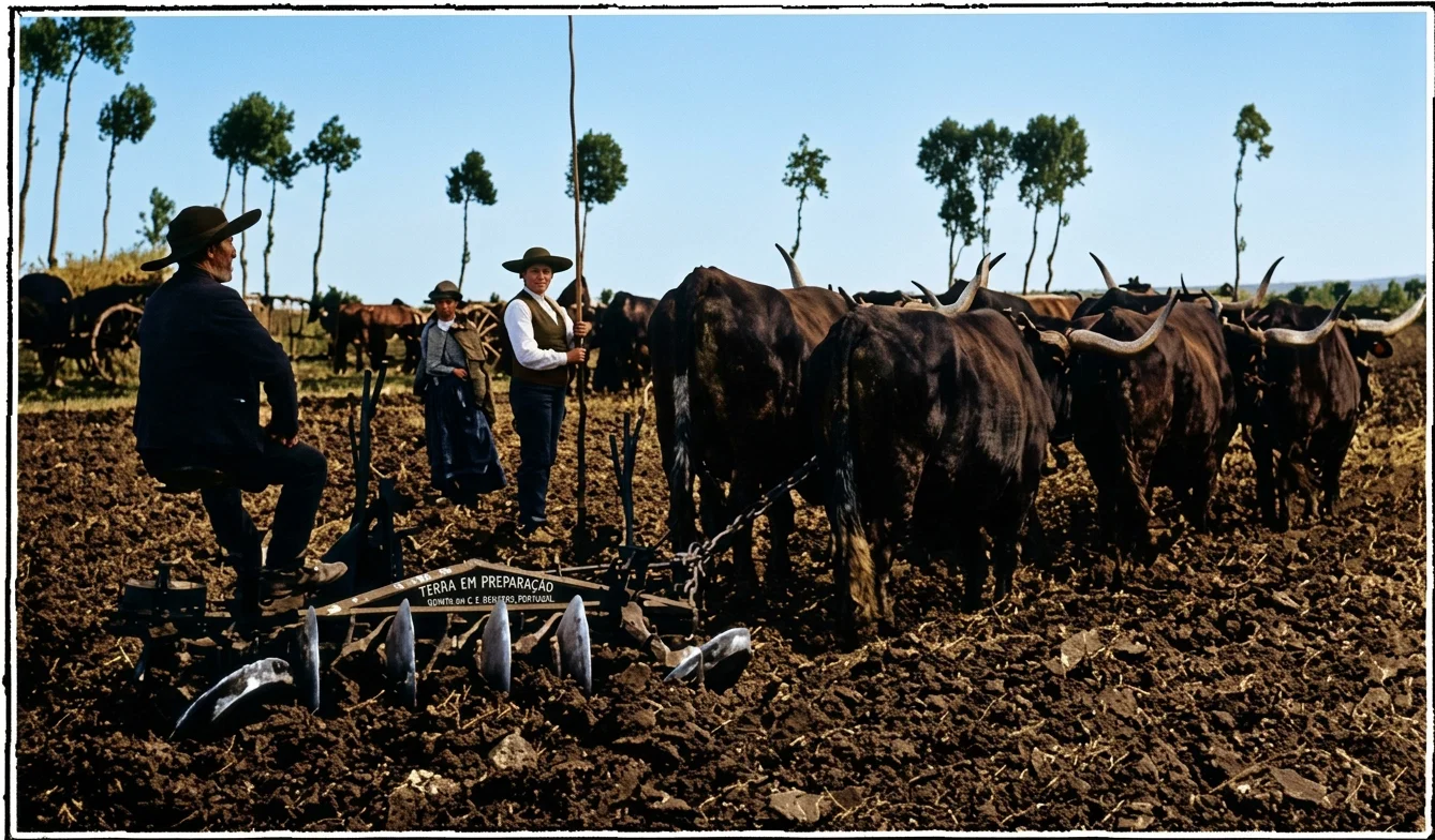 PREPARING THE SOIL IN PORTUGAL