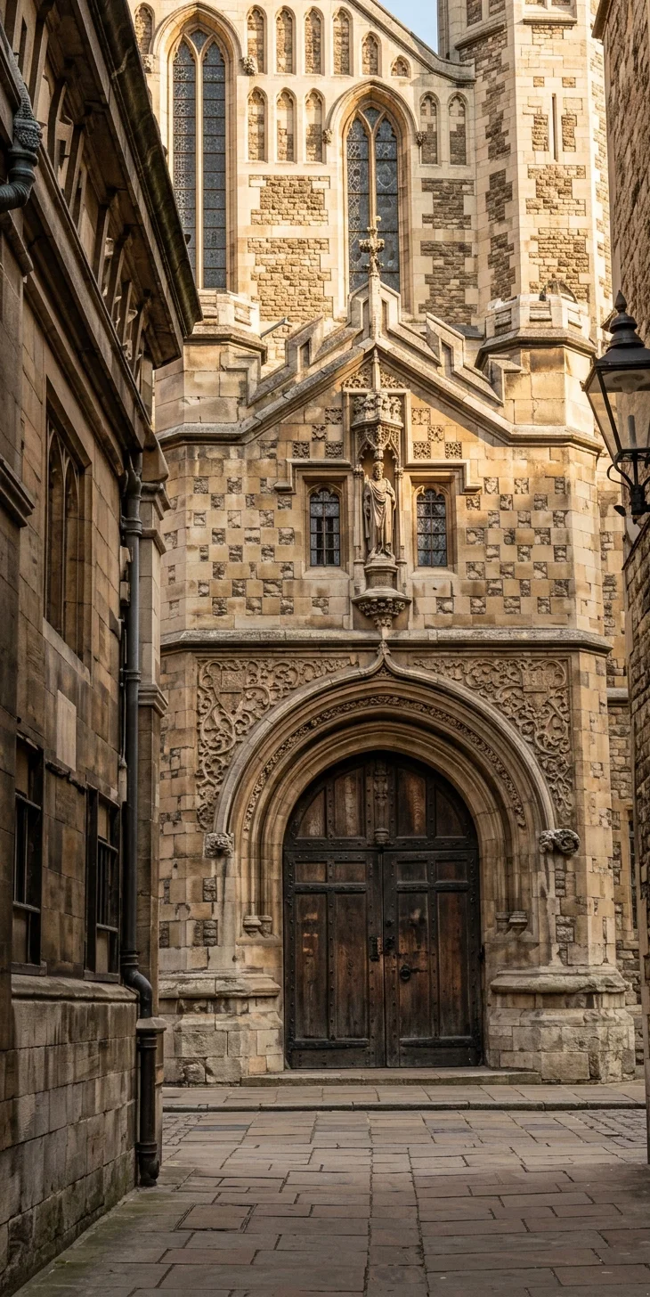 Front of St. Bartholomew's Church dedicated to the memory of the martyrs.