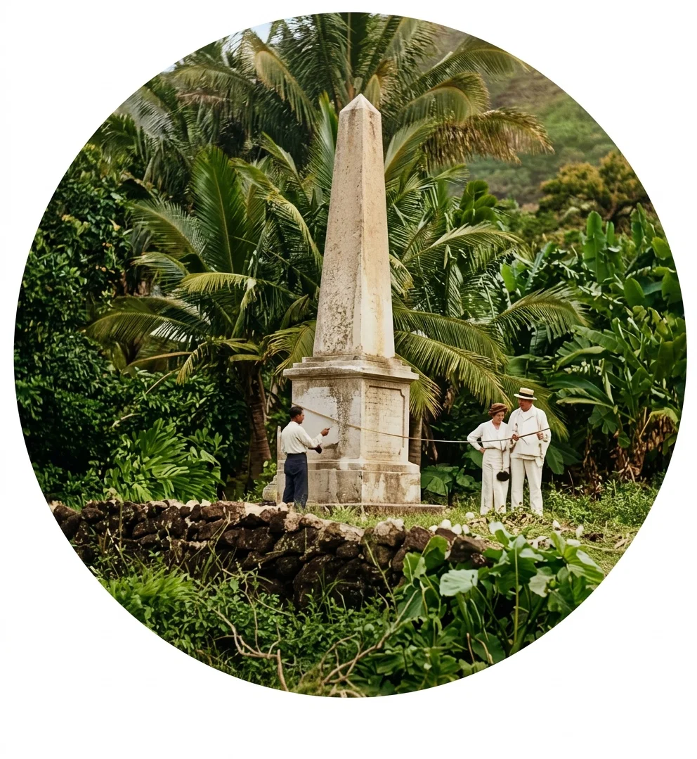 MONUMENT ON OAHU, H. T.