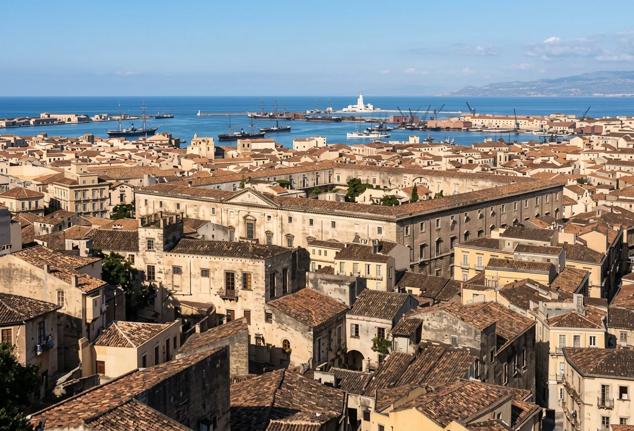 A View of Messina Before the Earthquake.