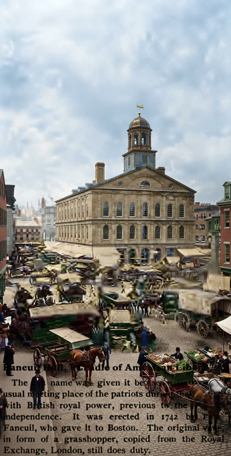 Faneuil Hall, "Cradle of American Liberty."