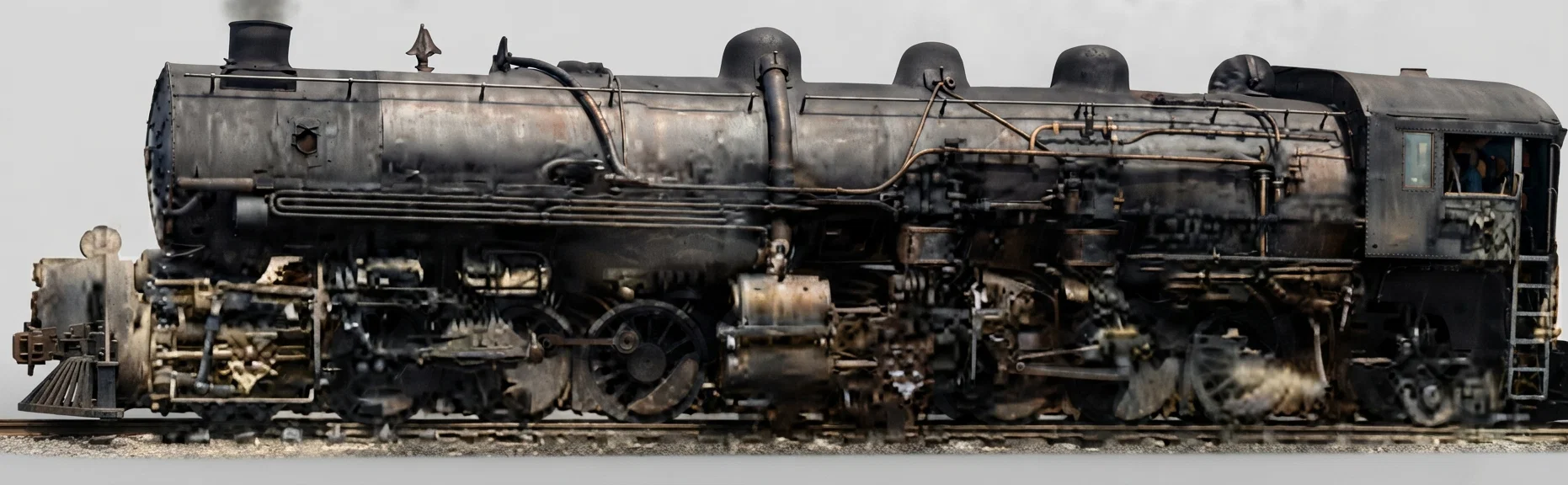MALLET COMPOUND ENGINE, WEIGHT 800 TONS
