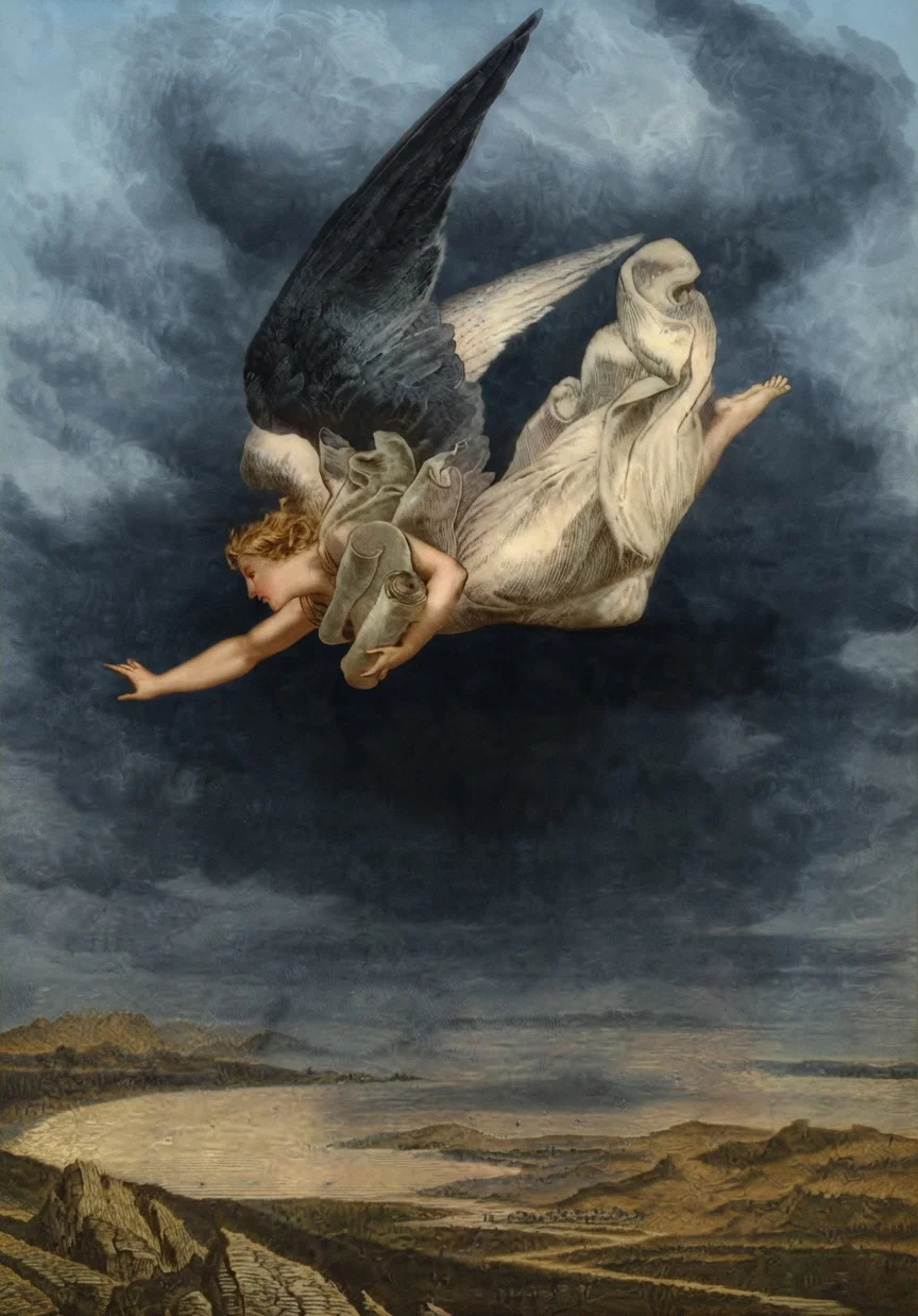 God's heavenly agencies always coöperate with His servants on earth. The last mighty gospel movement, as the first, has in its heralding unseen powers from God. The mighty angel is also symbolical of the rapid spread of the message.