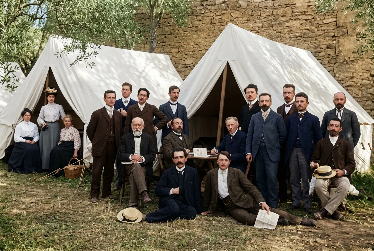 WORKERS OF THE FRENCH CONFERENCE AT BEAUVOISIN