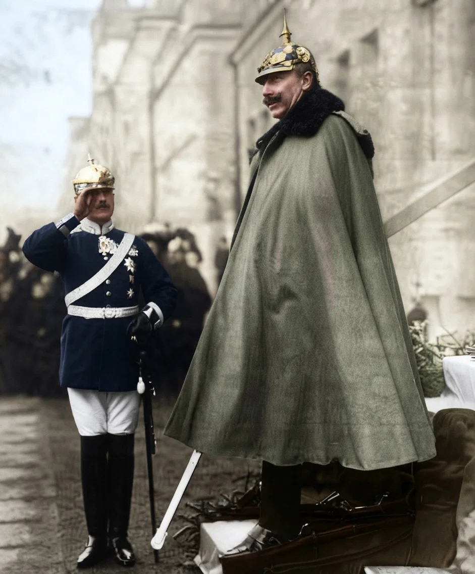 KAISER WILHELM, AROUND WHOM THE WAR STORM OF EUROPE IS RAGING