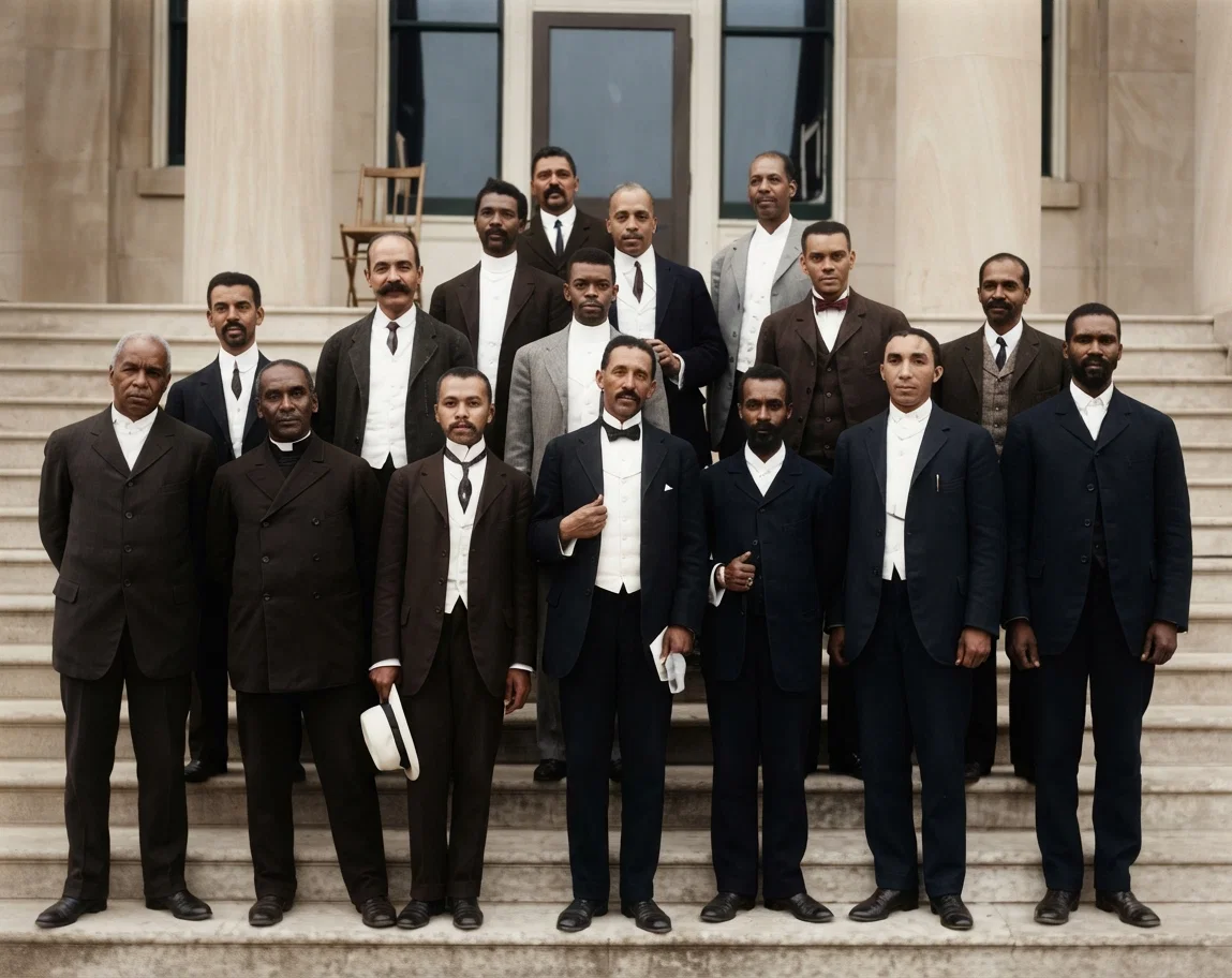 SOME OF THE FAITHFUL WORKERS IN THE NORTH AMERICAN NEGRO DEPARTMENT This picture was taken at the recent General Conference.