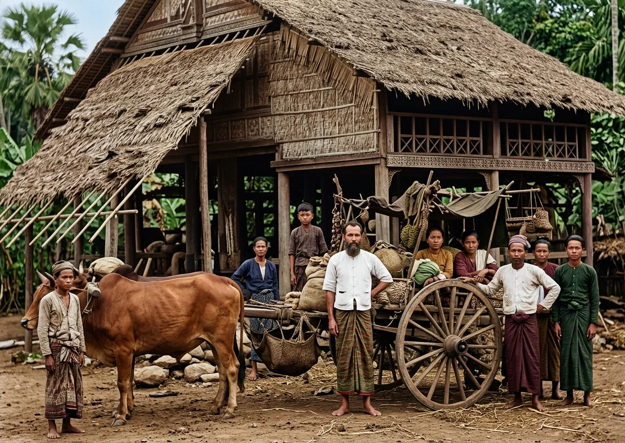 A RURAL SCENE IN BURMA