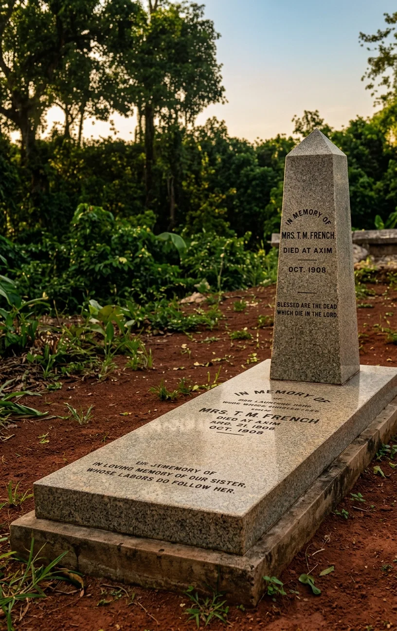 MRS. T. M. FRENCH'S GRAVE AT AXIM, WEST AFRICA