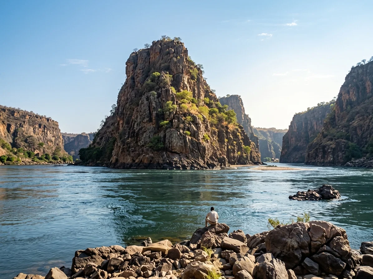 BELOW VICTORIA FALLS, ZAMBESI RIVER