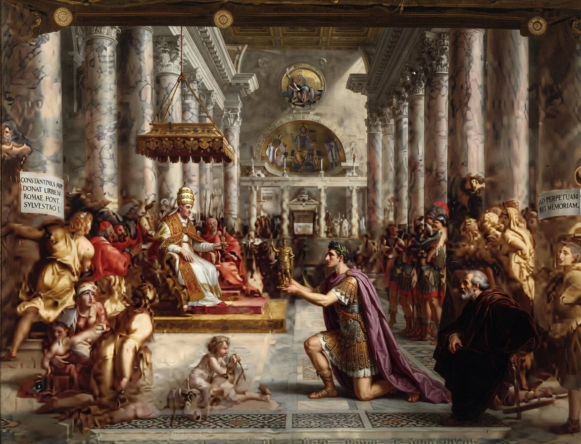 Rome Presented by Constantine to Sylvester I.