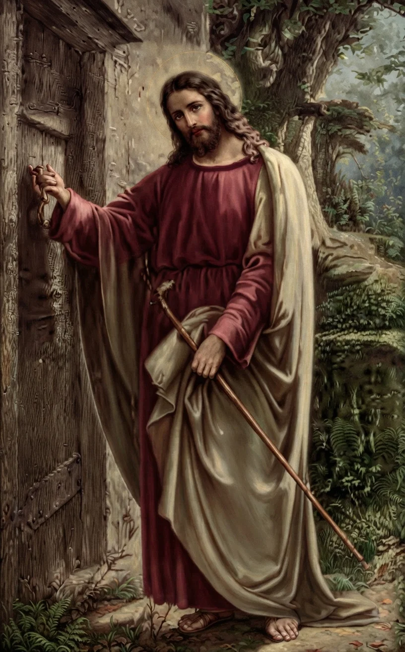 "Behold, I stand at the door, and knock."