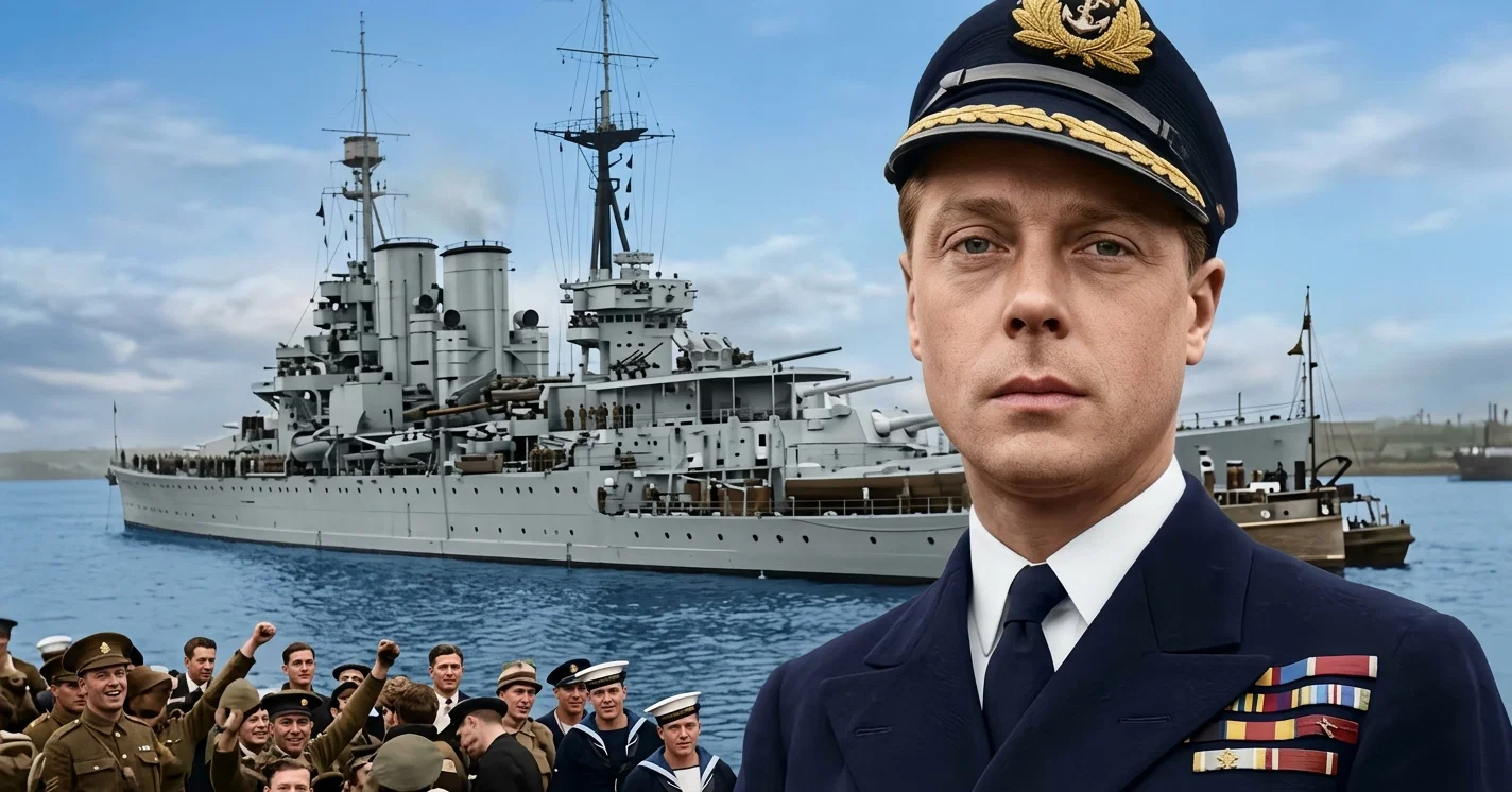 OUR ROYAL VISITOR AND THE BATTLE-CRUISER “RENOWN”