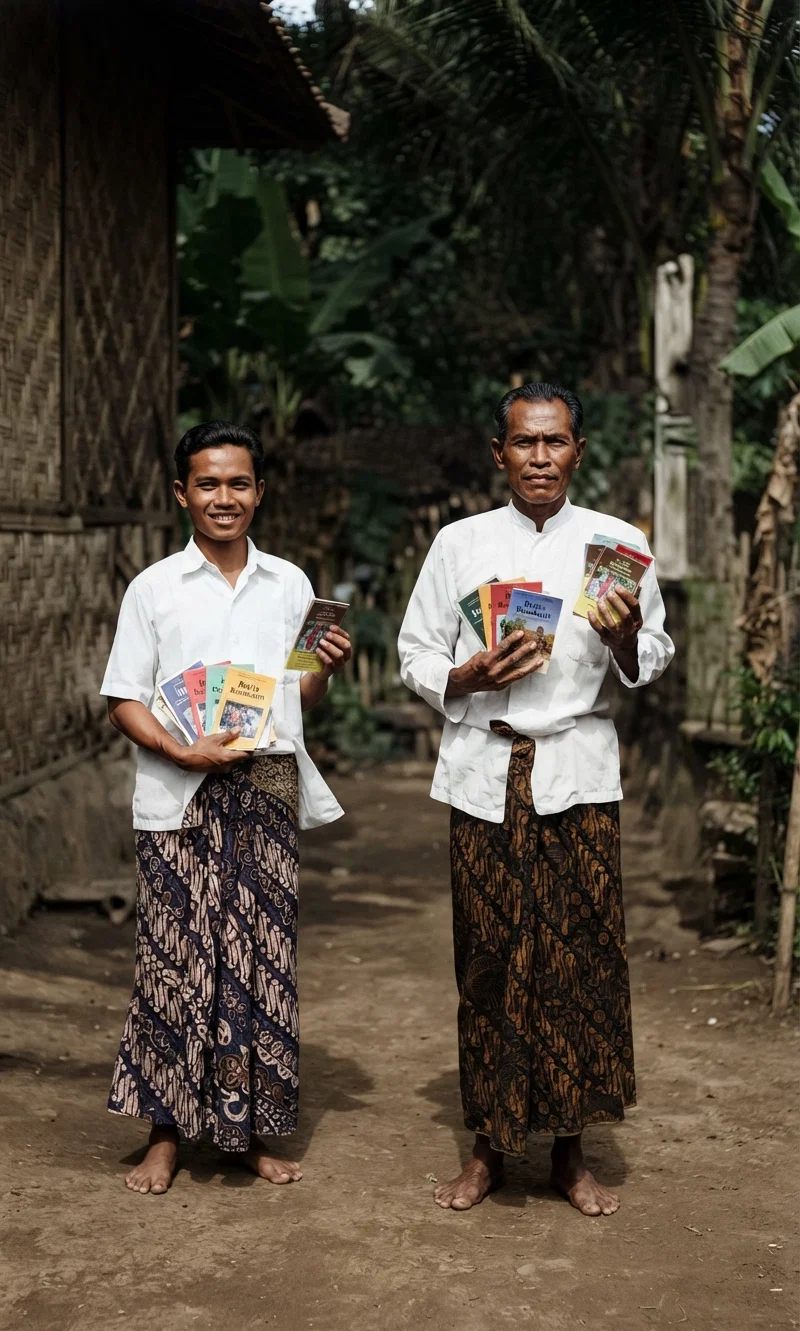 Colporteurs in Java, One a Former Mohammedan