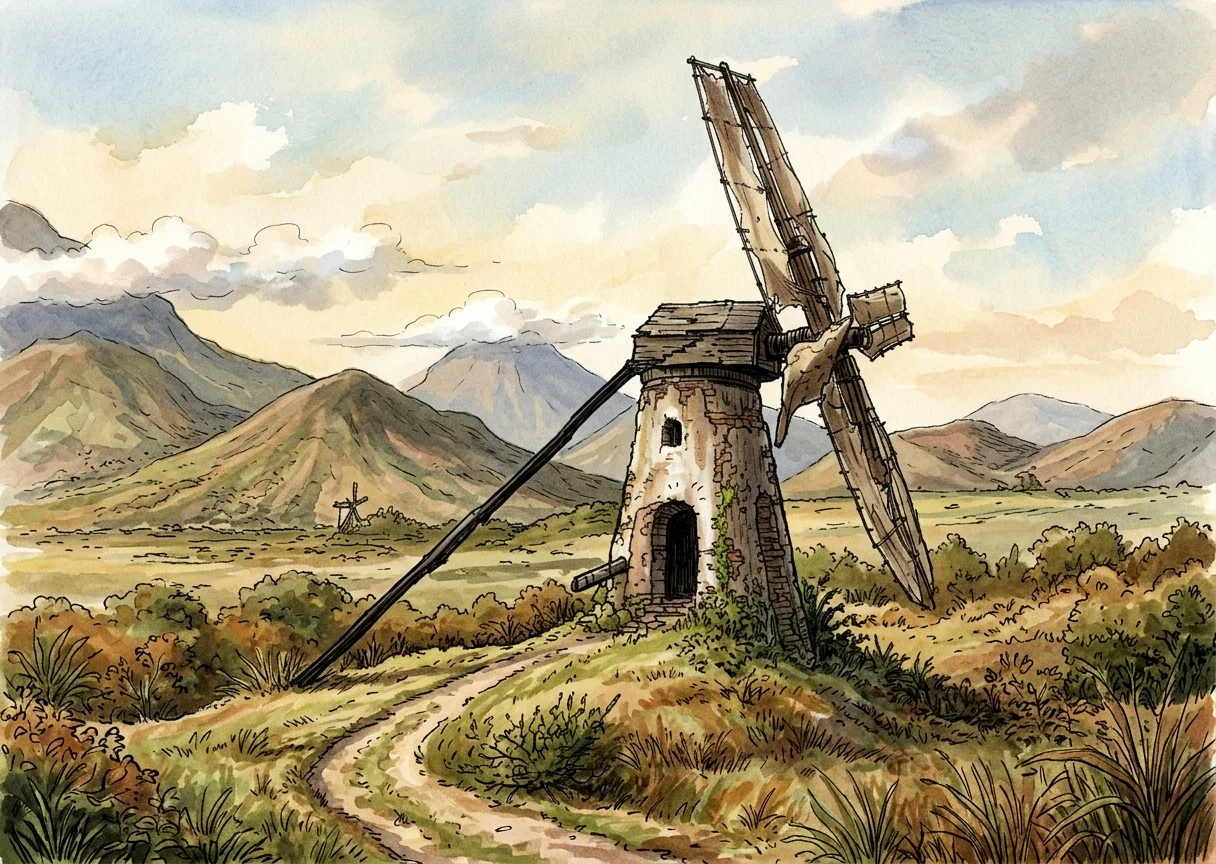 AN OLD-TIME CANE MILL