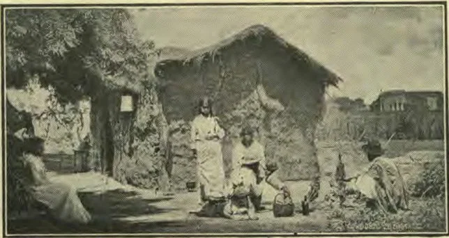 Native Home and Costumes, Argentina.