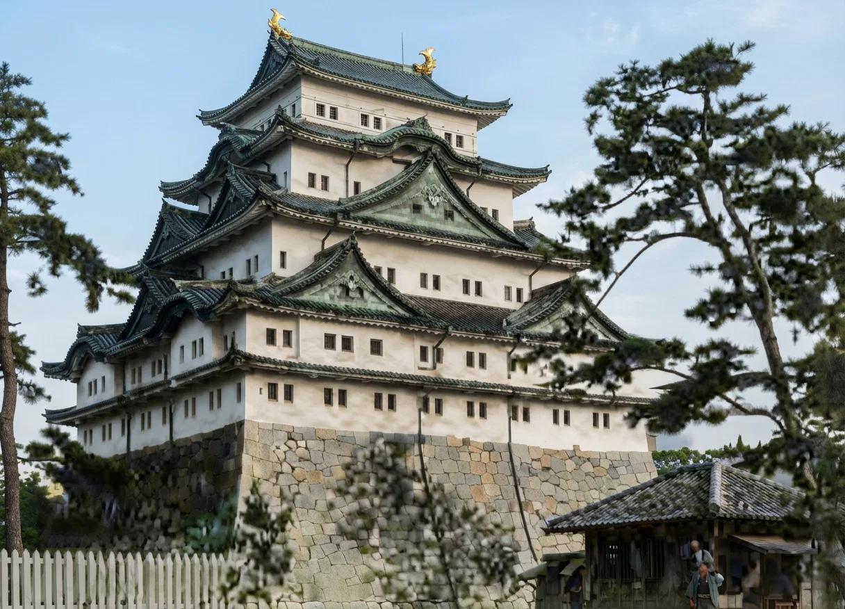 An Old Feudal Castle in Nagoya, Japan.