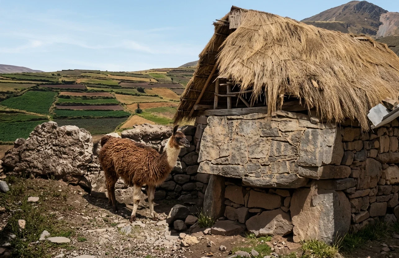 A NATIVE HOME IN PERU