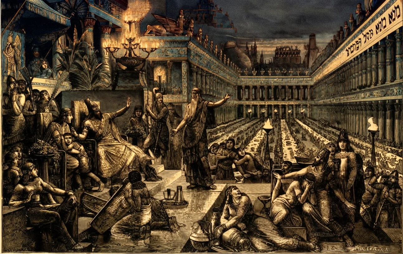 BELSHAZZAR'S FEAST “The empire of Babylon fell on a night of drunken revelry”