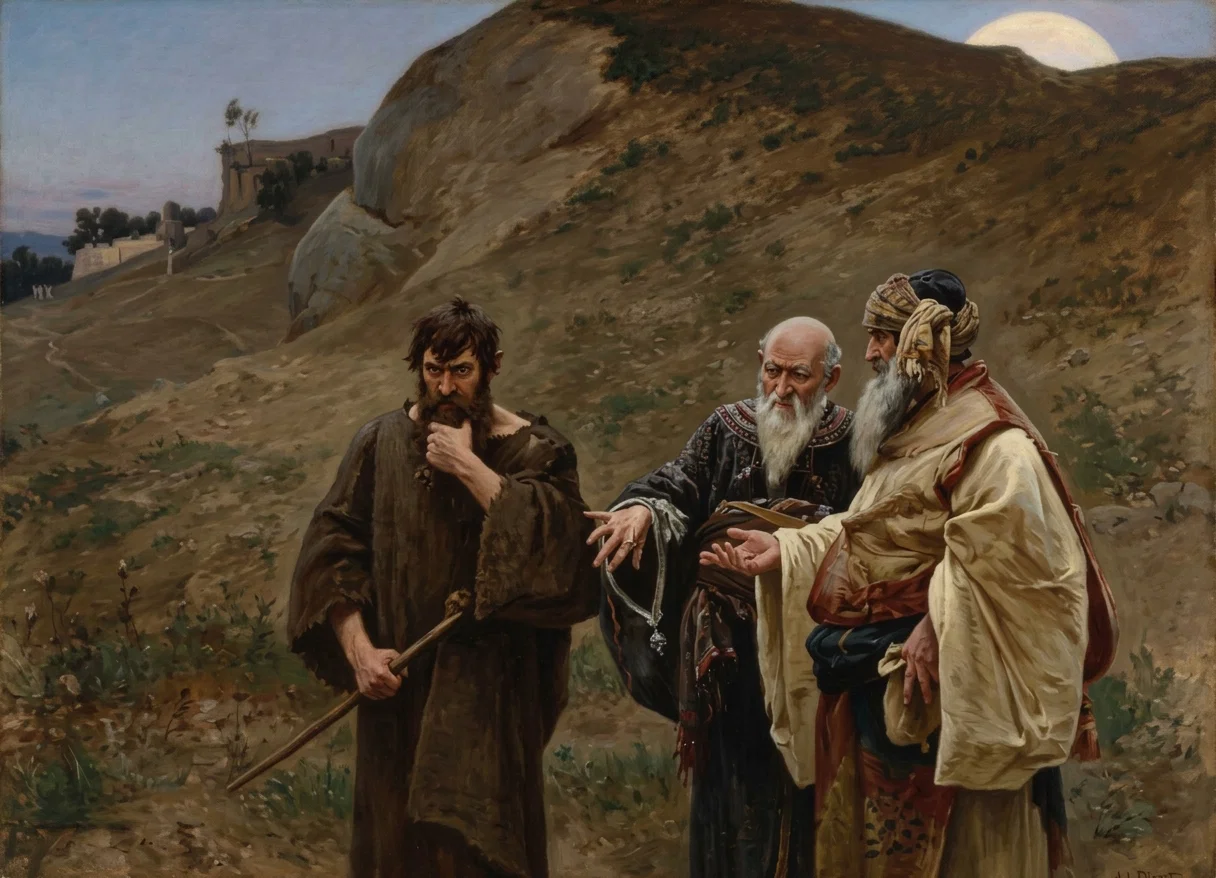 THE PRIESTS BARGAINING WITH JUDAS.