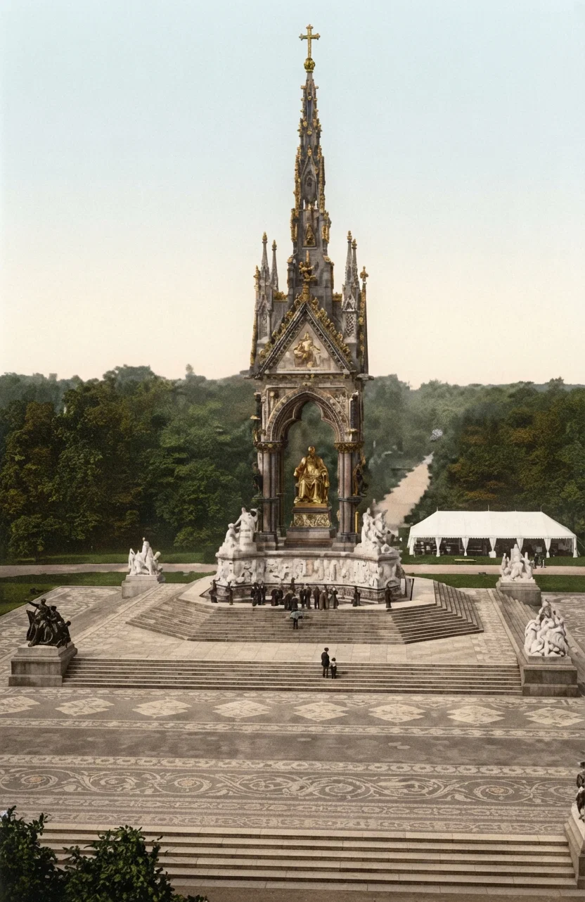 Albert Memorial near Royal Albert Hall.