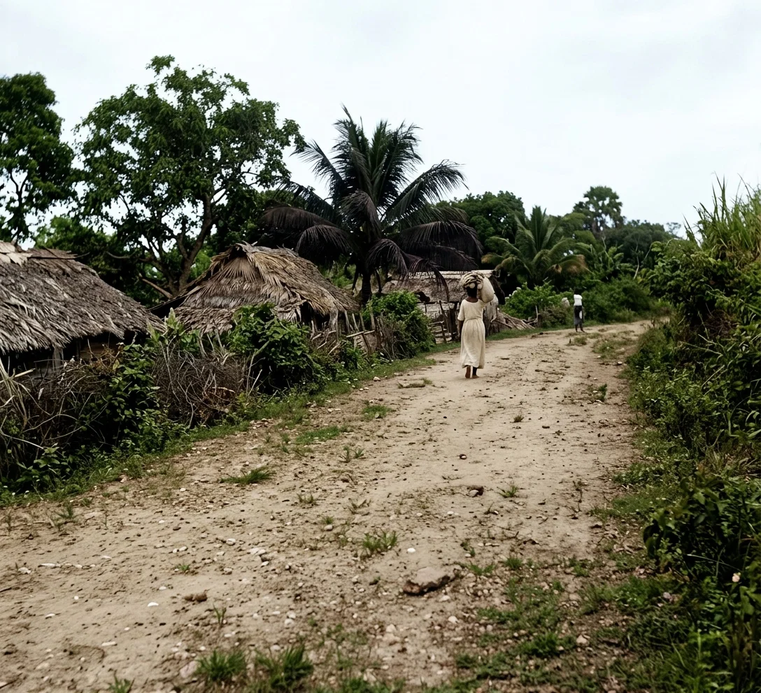 A VILLAGE IN BRITISH GUIANA