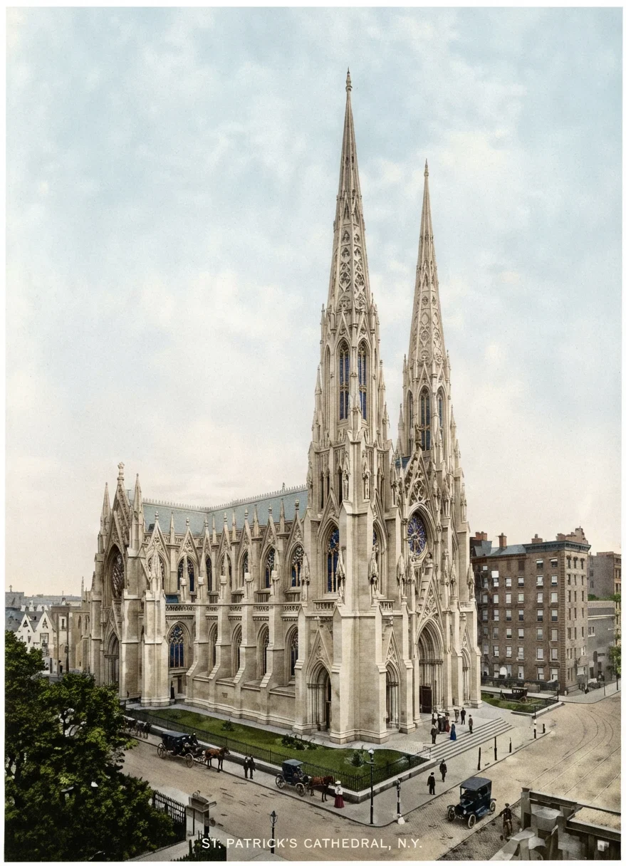 St. Patrick's Cathedral, New York City, a magnificent structure costing millions, recently dedicated free from debt.