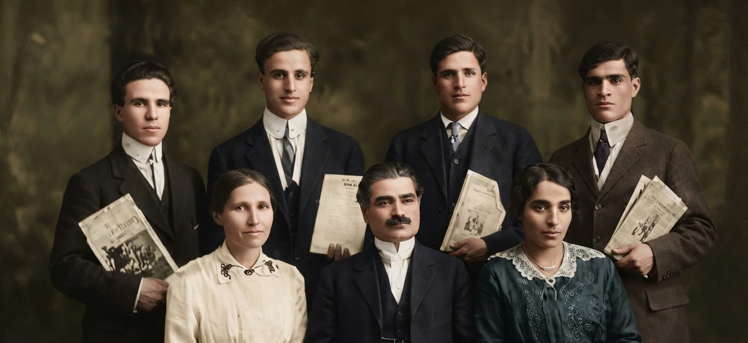 A GROUP OF FOREIGN GOSPEL WORKERS IN CHICAGO