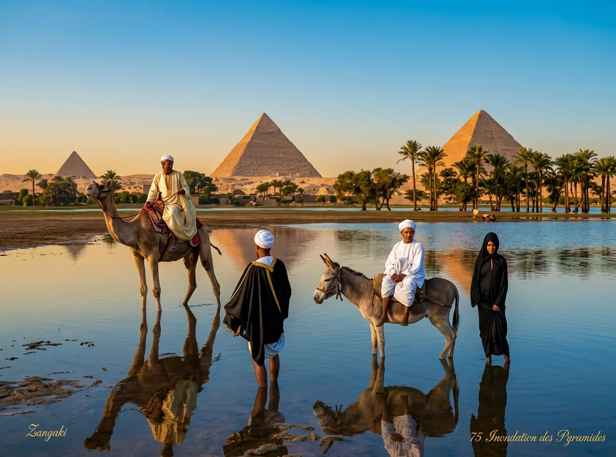 THE NILE AND THE PYRAMIDS.