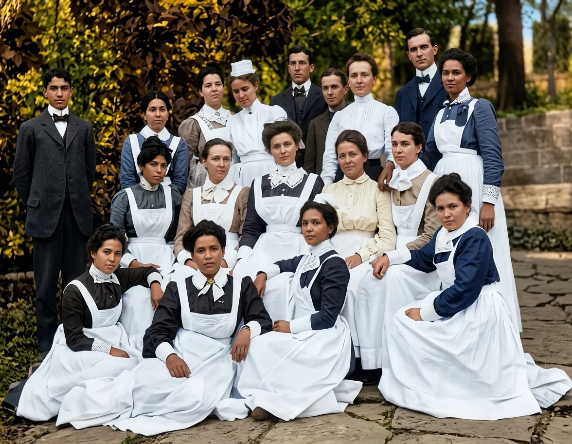 A Group of Missionary Nurses at St. Helena Sanitarium.